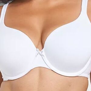 CACIQUE‎ Lightly Lined T-Shirt White Bra 50D
